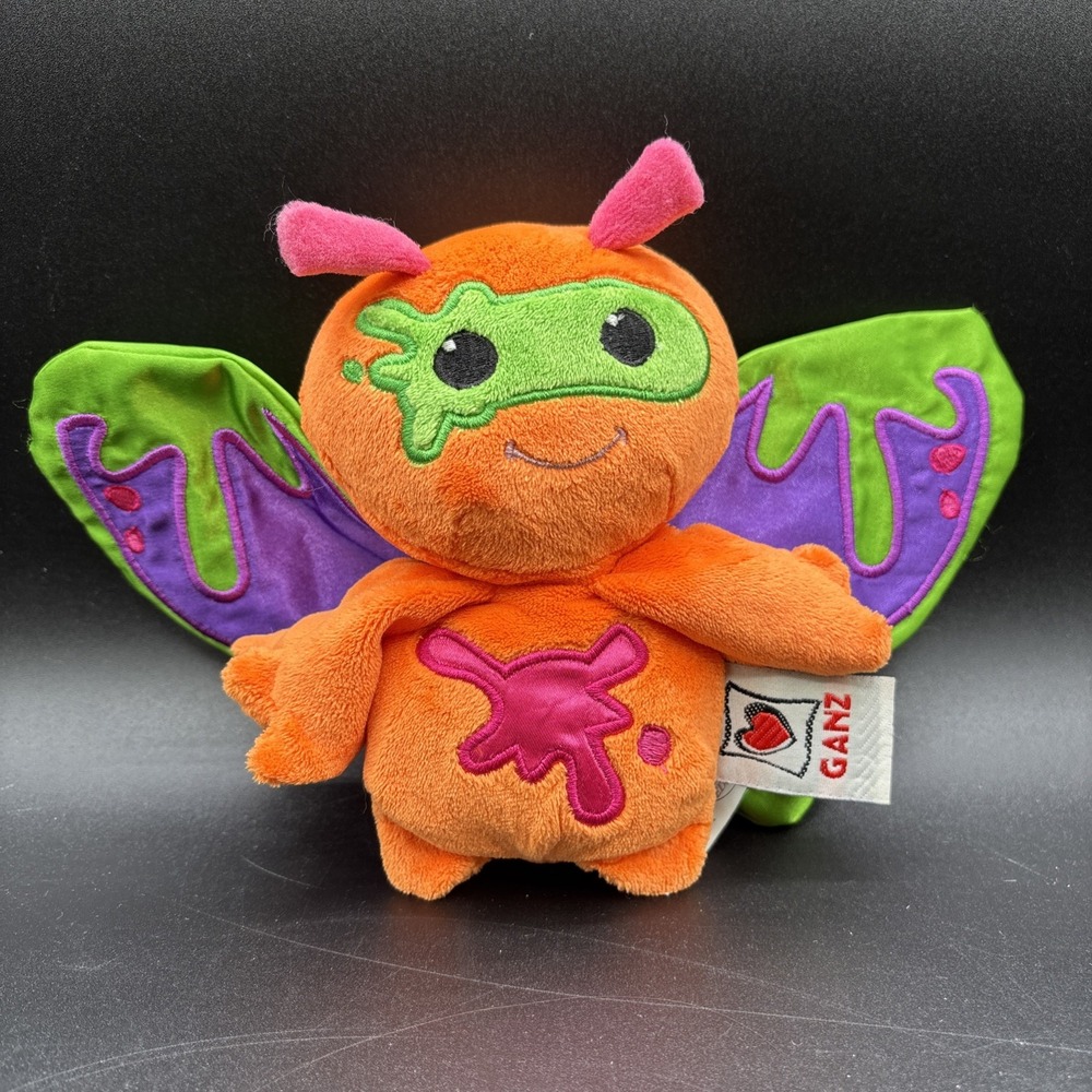 Ganz Webkinz Butterfly Zami A Bratty Zum Stuffed Plush Toy 1st Edition WE000697